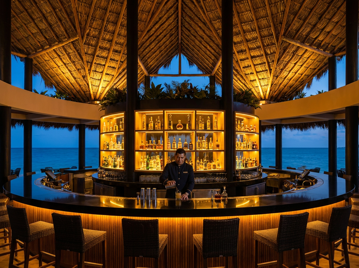 Bar interior at Mas'Tul