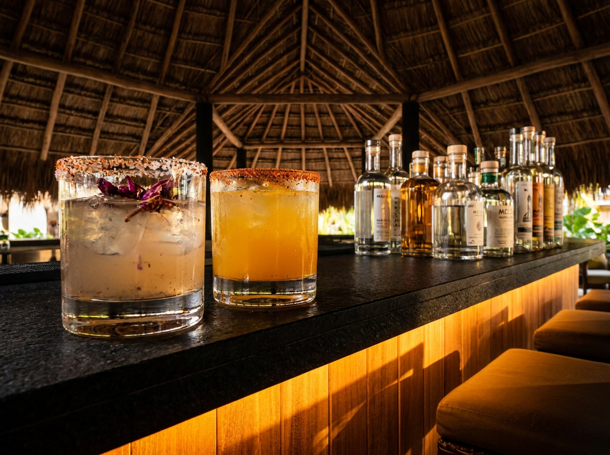 Specialty cocktails at Mas'Tul